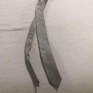 Express Silk a Skinny Tie - Black and White